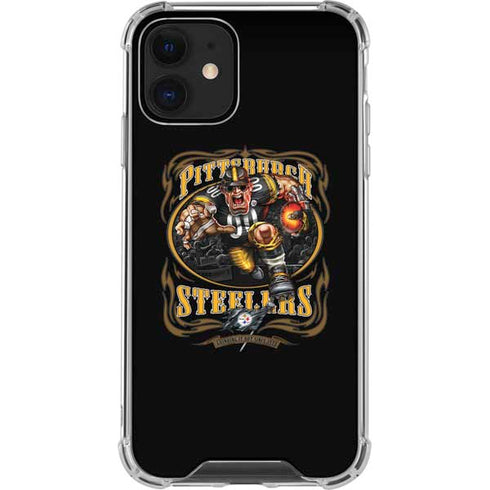 Liquid Blue NFL Pittsburgh Steelers Running Back iPhone 12 Mini Clear Case