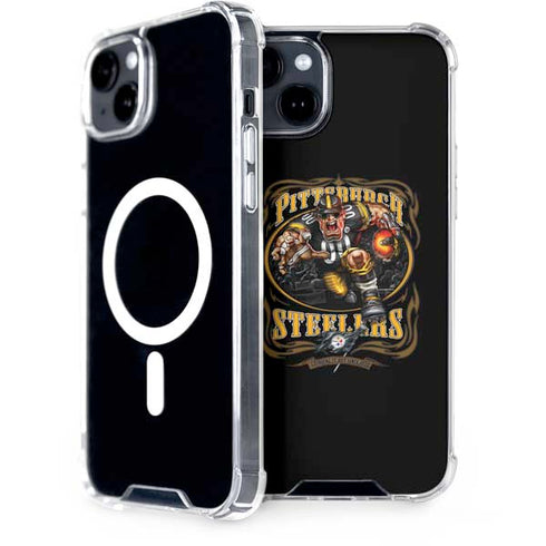 Liquid Blue NFL Pittsburgh Steelers Running Back iPhone 14 Plus MagSafe Case