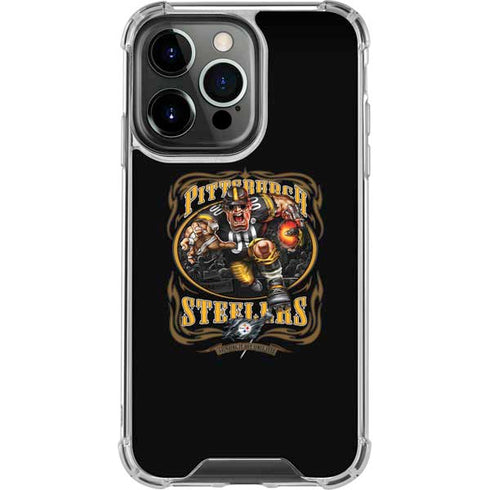 Liquid Blue NFL Pittsburgh Steelers Running Back iPhone 15 Pro Clear Case