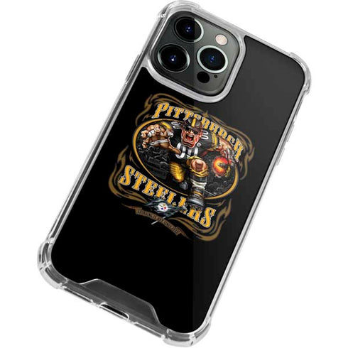Liquid Blue NFL Pittsburgh Steelers Running Back iPhone 14 Pro Clear Case