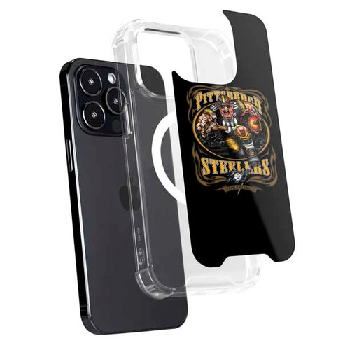 Liquid Blue NFL Pittsburgh Steelers Running Back iPhone 14 Pro MagSafe Case