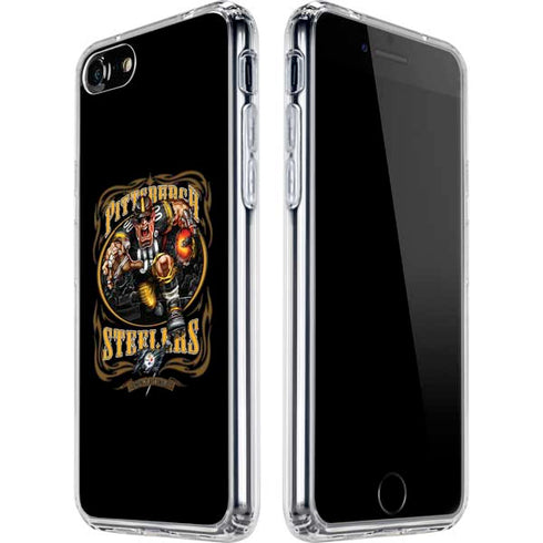 Liquid Blue NFL Pittsburgh Steelers Running Back iPhone SE (2nd & 3rd Gen) Clear Case