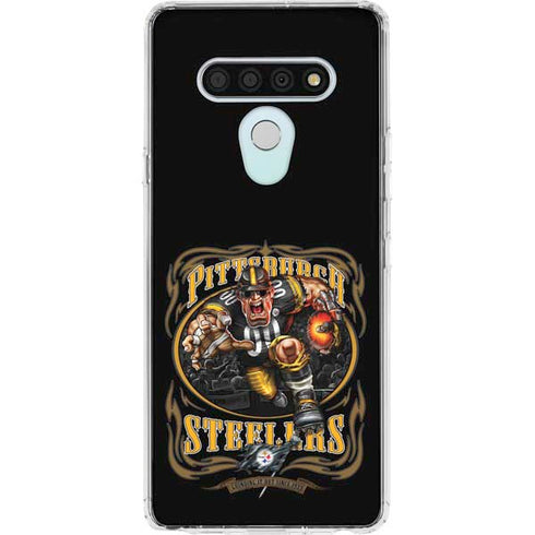 Liquid Blue NFL Pittsburgh Steelers Running Back LG Stylo 6 Clear Case