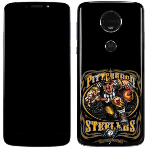 Liquid Blue NFL Pittsburgh Steelers Running Back Moto E5 Plus Skin