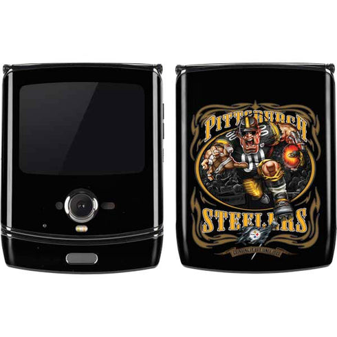 Liquid Blue NFL Pittsburgh Steelers Running Back Motorola RAZR Skin