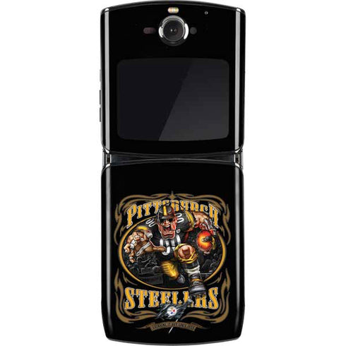 Liquid Blue NFL Pittsburgh Steelers Running Back Motorola RAZR Skin