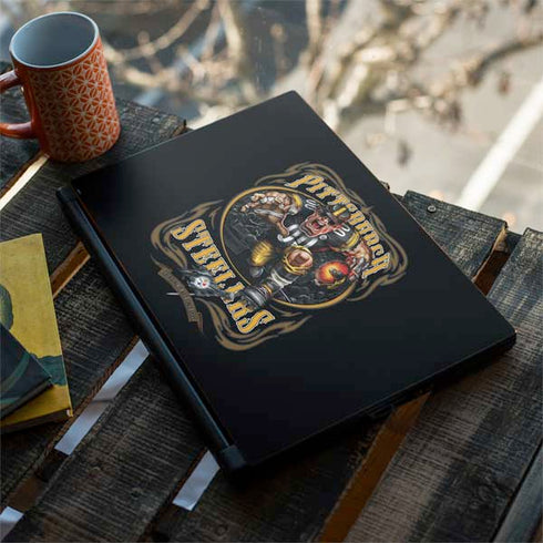 Liquid Blue NFL Pittsburgh Steelers Running Back MSI GS65 Stealth Laptop Skin