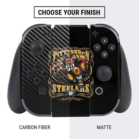 Liquid Blue NFL Pittsburgh Steelers Running Back Nintendo Switch Bundle Skin