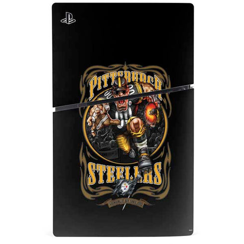 Liquid Blue NFL Pittsburgh Steelers Running Back PS5 Slim Disk Console Skin