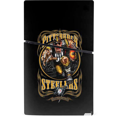 Liquid Blue NFL Pittsburgh Steelers Running Back PS5 Slim Digital Edition Bundle Skin