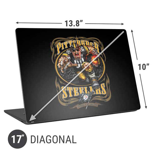Liquid Blue NFL Pittsburgh Steelers Running Back Universal Laptop 17in (13.8 x 10in) Skin