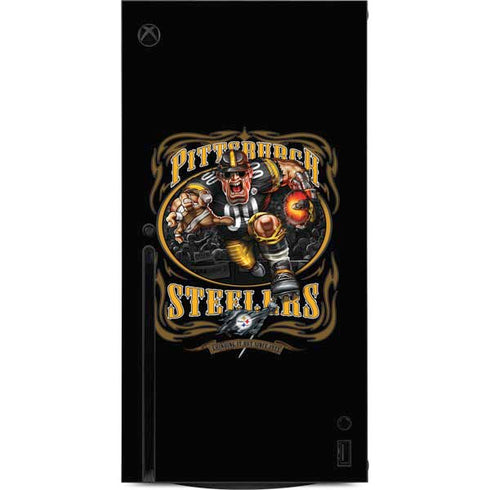 Liquid Blue NFL Pittsburgh Steelers Running Back Xbox Series X Console Skin