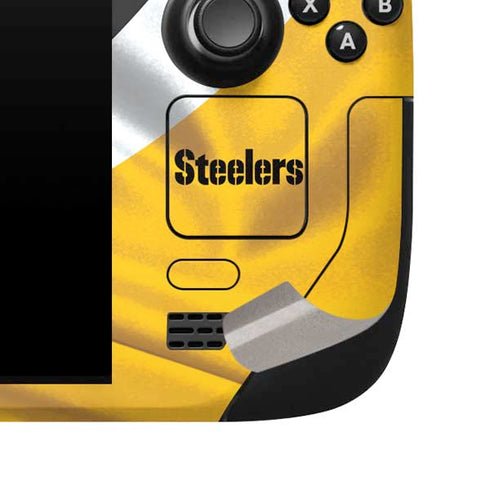 NFL Pittsburgh Steelers Steam Deck Handheld Gaming Computer Skin