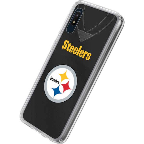 NFL Pittsburgh Steelers Team Jersey Galaxy A10e Clear Case