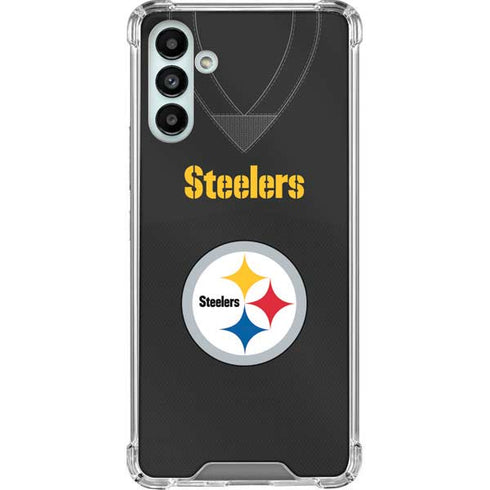 NFL Pittsburgh Steelers Team Jersey Galaxy A13 5G Clear Case