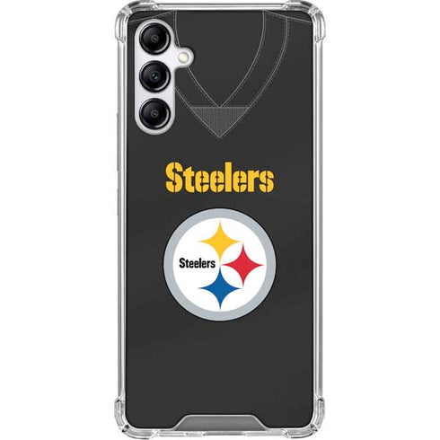 NFL Pittsburgh Steelers Team Jersey Galaxy A15 5G Clear Case
