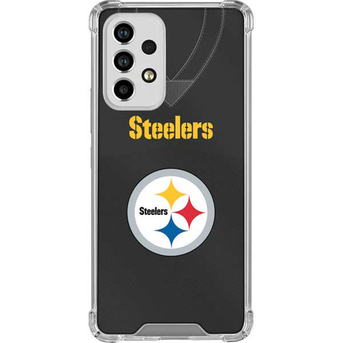NFL Pittsburgh Steelers Team Jersey Galaxy A53 5G Clear Case