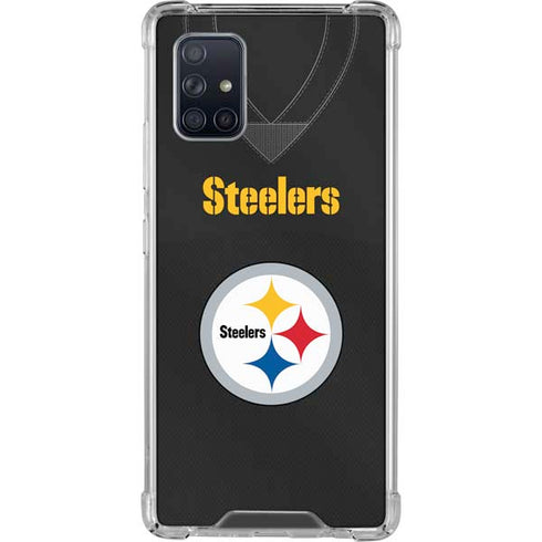 NFL Pittsburgh Steelers Team Jersey Galaxy A71 5G Clear Case