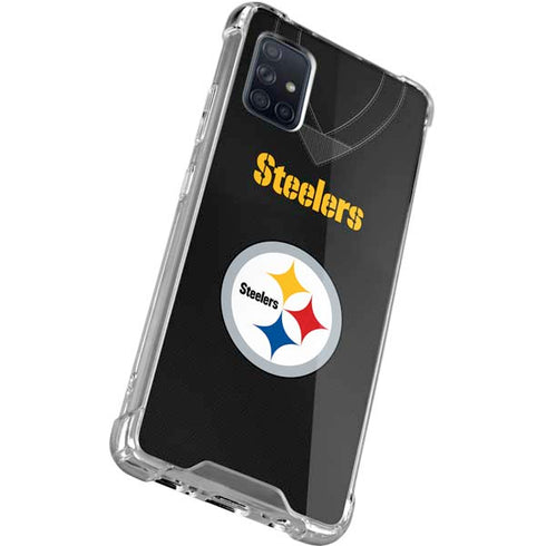 NFL Pittsburgh Steelers Team Jersey Galaxy A71 5G Clear Case