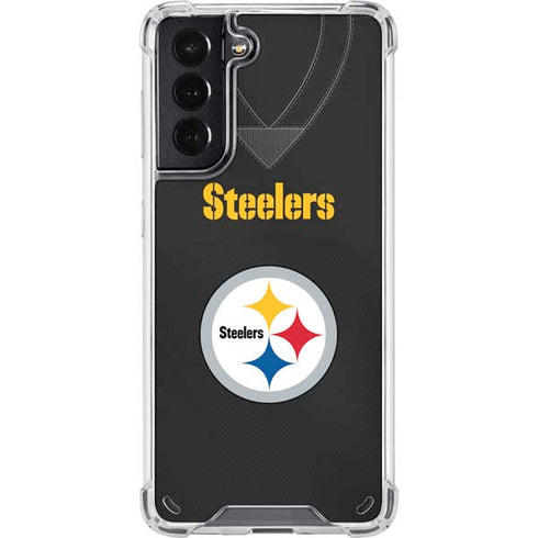 NFL Pittsburgh Steelers Team Jersey Galaxy S21 5G Clear Case