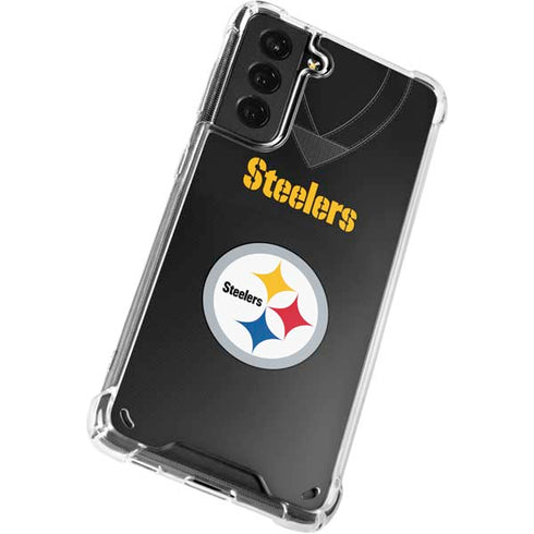 NFL Pittsburgh Steelers Team Jersey Galaxy S21 Plus 5G Clear Case
