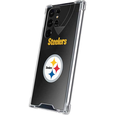 NFL Pittsburgh Steelers Team Jersey Galaxy S22 Ultra Clear Case