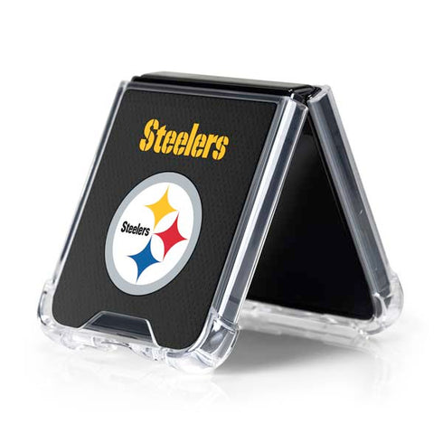 NFL Pittsburgh Steelers Team Jersey Galaxy Z Flip5 5G Clear Case