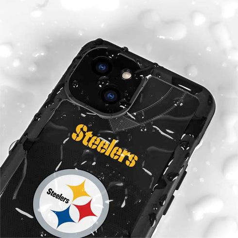 NFL Pittsburgh Steelers Team Jersey iPhone 13 Mini Waterproof Case