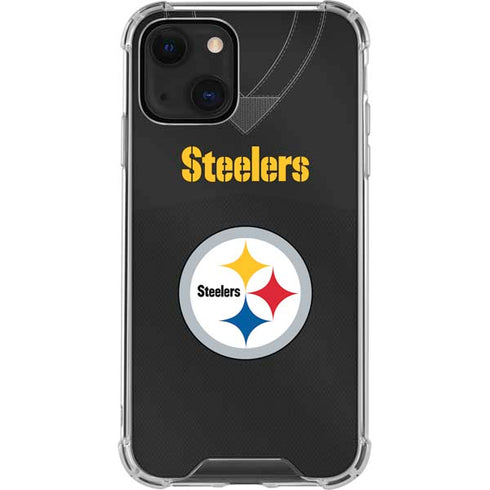 NFL Pittsburgh Steelers Team Jersey iPhone 14 Plus Clear Case