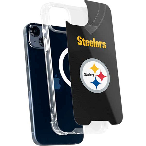 NFL Pittsburgh Steelers Team Jersey iPhone 15 Plus MagSafe Case