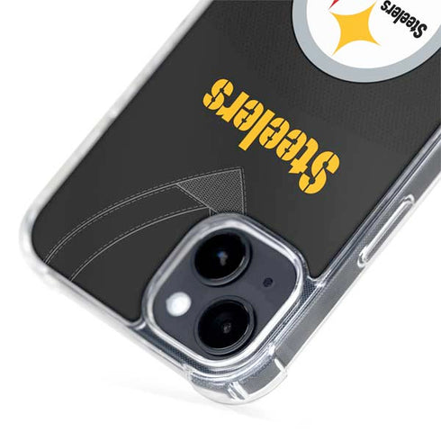 NFL Pittsburgh Steelers Team Jersey iPhone 15 Plus MagSafe Case