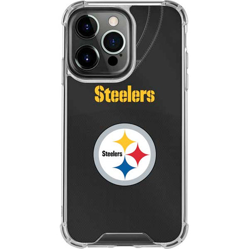 NFL Pittsburgh Steelers Team Jersey iPhone 14 Pro Clear Case