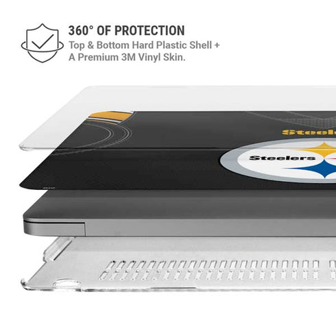 NFL Pittsburgh Steelers Team Jersey MacBook Pro 16in (2021-25) Case plus Skin