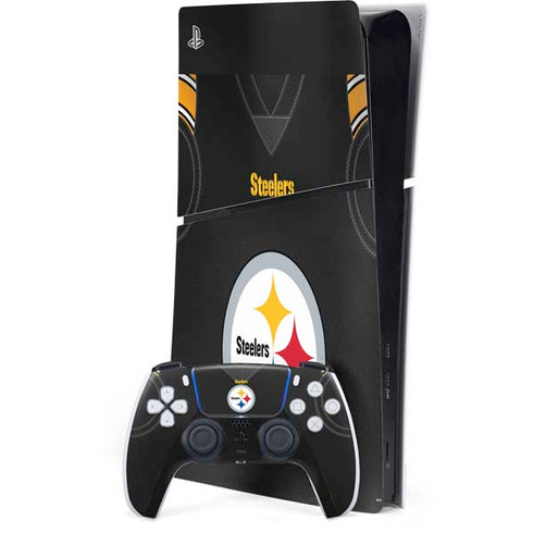 NFL Pittsburgh Steelers Team Jersey PS5 Slim Digital Edition Console Skin