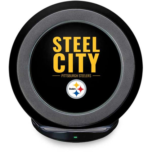 NFL Pittsburgh Steelers Team Motto Fast Charge Wireless Charging Stand Skin