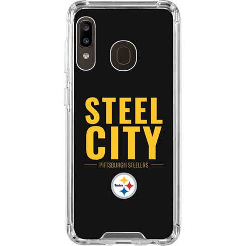 NFL Pittsburgh Steelers Team Motto Galaxy A30 Clear Case