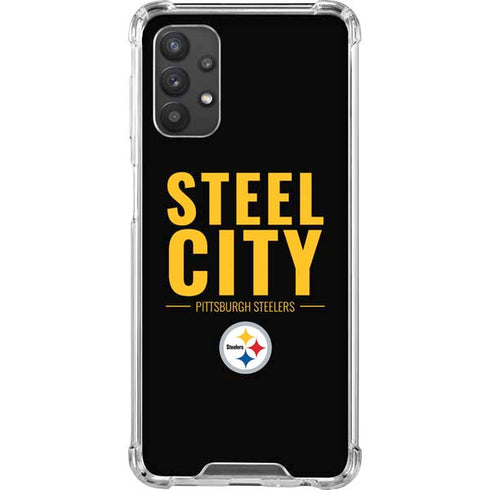 NFL Pittsburgh Steelers Team Motto Galaxy A32 5G Clear Case