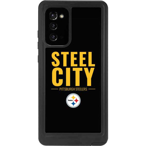 NFL Pittsburgh Steelers Team Motto Galaxy Note20 5G Waterproof Case