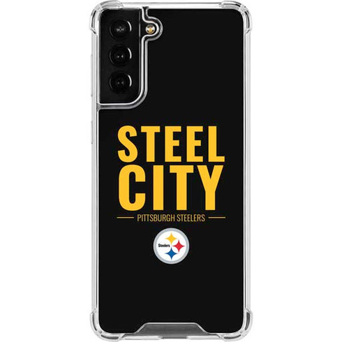 NFL Pittsburgh Steelers Team Motto Galaxy S21 FE Clear Case