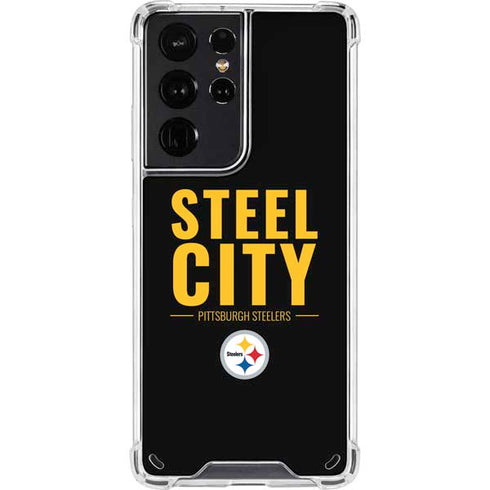 NFL Pittsburgh Steelers Team Motto Galaxy S21 Ultra 5G Clear Case
