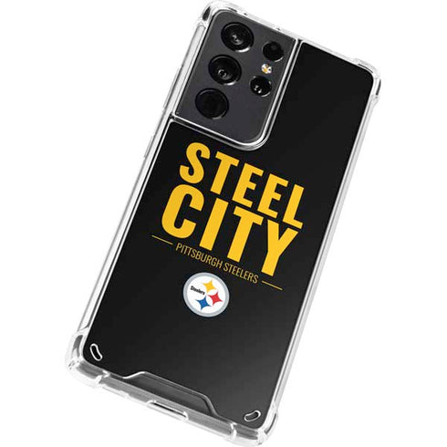 NFL Pittsburgh Steelers Team Motto Galaxy S21 Ultra 5G Clear Case