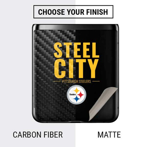 NFL Pittsburgh Steelers Team Motto Galaxy Z Flip Skin