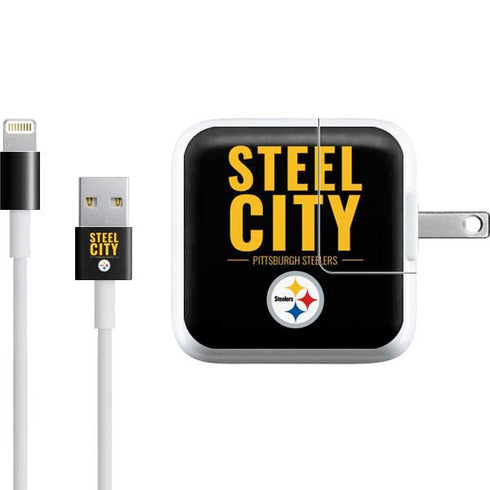 NFL Pittsburgh Steelers Team Motto iPad Charger (10W USB) Skin