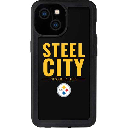 NFL Pittsburgh Steelers Team Motto iPhone 13 Mini Waterproof Case