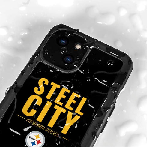 NFL Pittsburgh Steelers Team Motto iPhone 13 Mini Waterproof Case