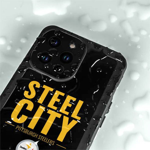 NFL Pittsburgh Steelers Team Motto iPhone 14 Pro Max Waterproof Case