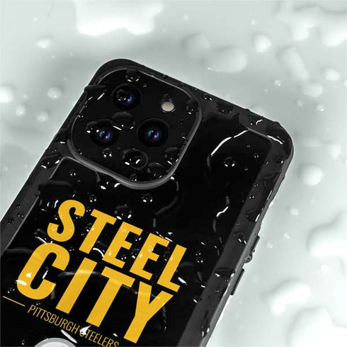 NFL Pittsburgh Steelers Team Motto iPhone 15 Pro Waterproof Case