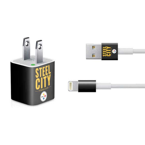 NFL Pittsburgh Steelers Team Motto iPhone Charger (5W USB) Skin