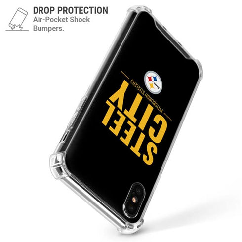 NFL Pittsburgh Steelers Team Motto iPhone X/XS Clear Case