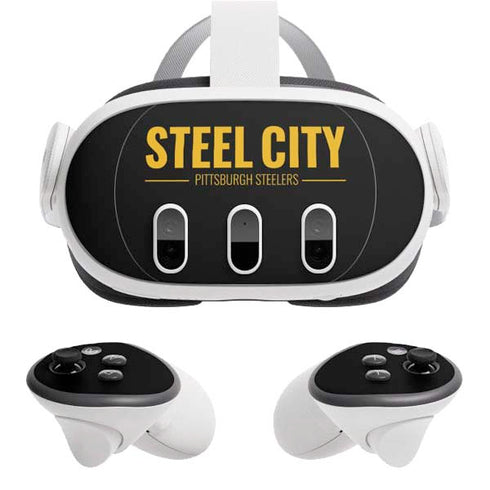 NFL Pittsburgh Steelers Team Motto Meta Quest 3 Skin